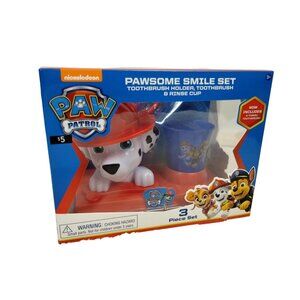 Nickelodeon Paw Patrol Marshall Pawsome Smile Set Toothbrush Holder Rinse Cup